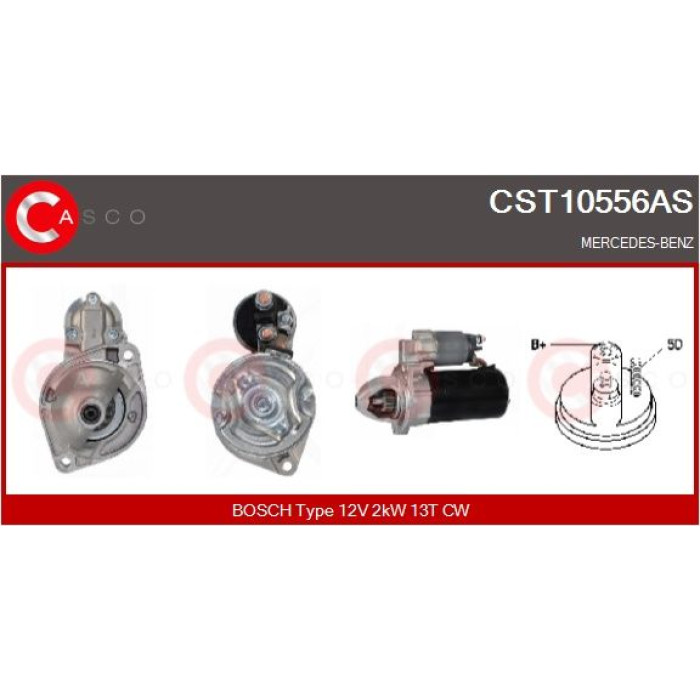 CASCO Anlasser CST10556AS CASCO Anlasser CST10556AS