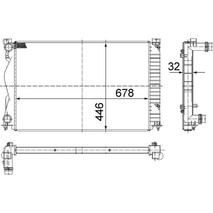 Kühler, Motorkühlung CR 977 000S Kühler, Motorkühlung CR 977 000S
