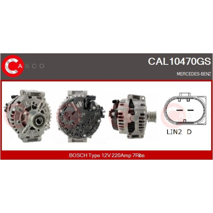 CASCO Generator CAL10470GS CASCO Generator CAL10470GS