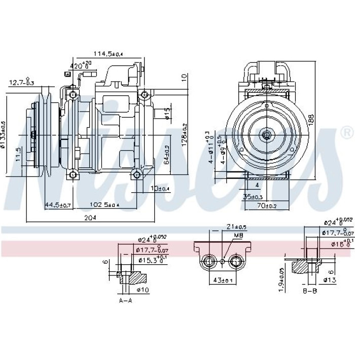 Nissens Klimakompressor LKW 890028 Nissens Klimakompressor LKW 890028