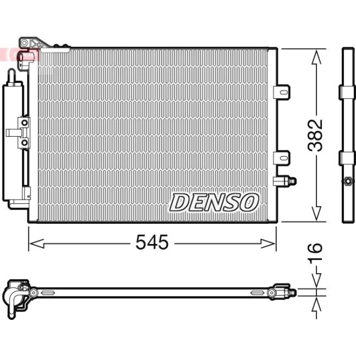 Denso Klimakondensator DCN23040 Denso Klimakondensator DCN23040