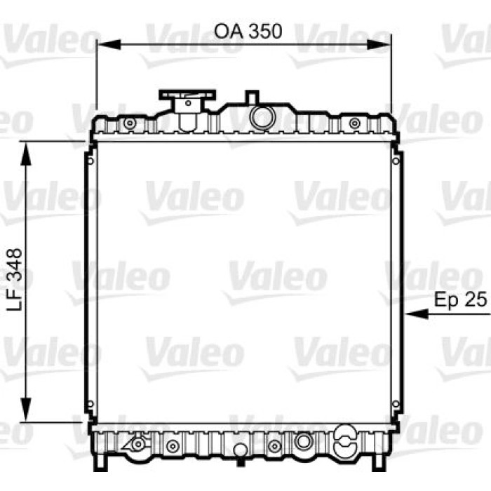 Valeo Motorkühler 731474 Valeo Motorkühler 731474