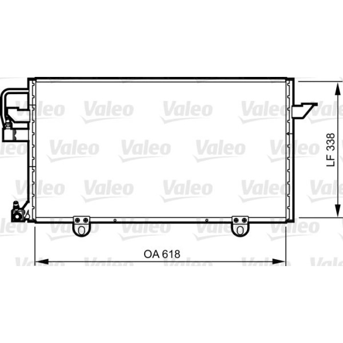 Valeo Klimakondensator 814286 Valeo Klimakondensator 814286