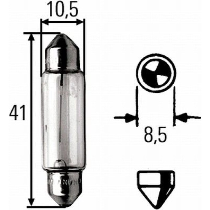 8GM 002 091-131 HELLA Soffittenlampe 12 V 10 W Sockel SV8,5-8 – 8GM 002 091-131 8GM 002 091-131 HELLA Soffittenlampe 12 V 10 W Sockel SV8,5-8 – 8GM 002 091-131