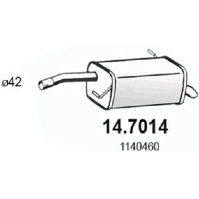 ASSO Endschalldämpfer 14.7014 ASSO Endschalldämpfer 14.7014