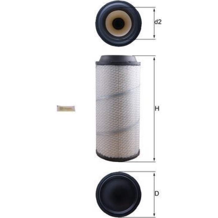 MAHLE Luftfilter LX 1673 MAHLE Luftfilter LX 1673