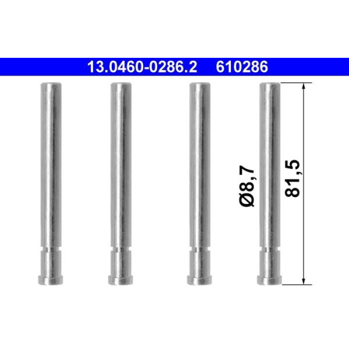 ATE Zubehörsatz Bremsbeläge 13.0460-0286.2 ATE Zubehörsatz Bremsbeläge 13.0460-0286.2