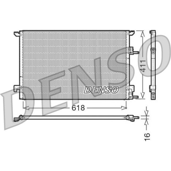 Denso Klimakondensator DCN25001 Denso Klimakondensator DCN25001