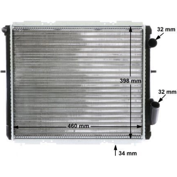 MAHLE Kühler, Motorkühlung CR 147 000S MAHLE Kühler, Motorkühlung CR 147 000S