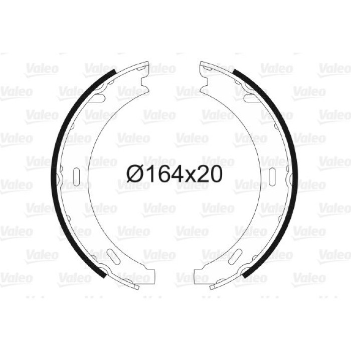 Valeo Bremsbacken 562807
