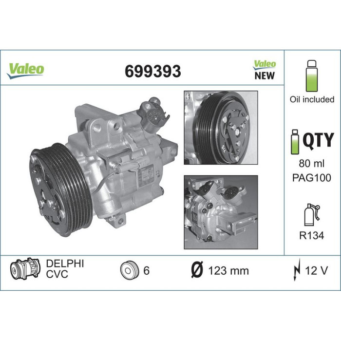 Valeo Klimakompressor 699393 Valeo Klimakompressor 699393