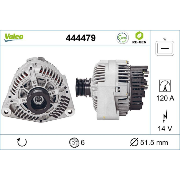 Valeo Lichtmaschine 444479 Valeo Lichtmaschine 444479