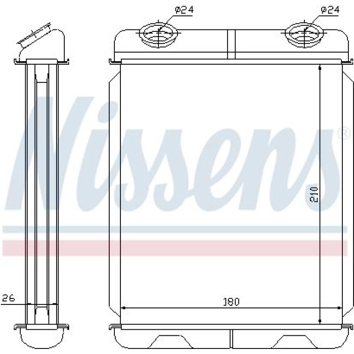 Nissens Heizungskühler PKW 73341 Nissens Heizungskühler PKW 73341
