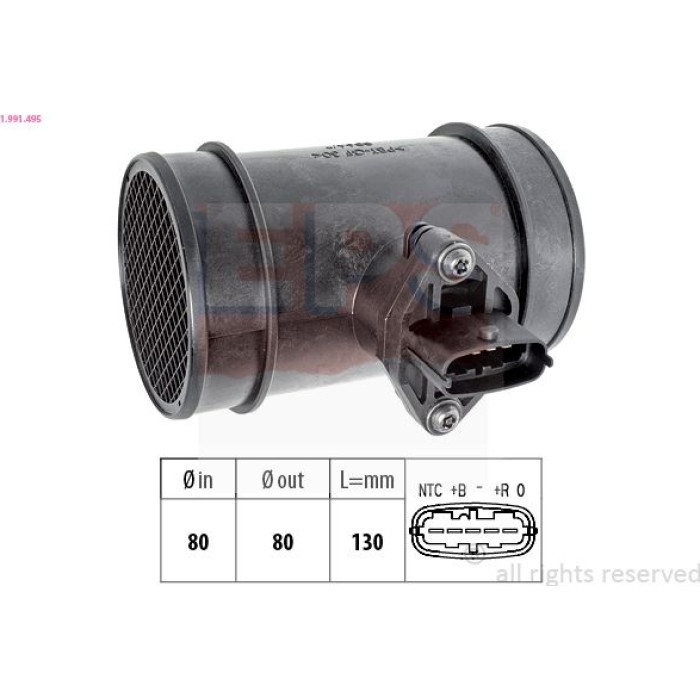 EPS Luftmassenmesser Luftmengenmesser 1.991.495 EPS Luftmassenmesser Luftmengenmesser 1.991.495