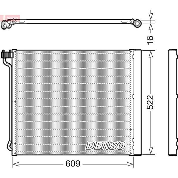 Denso Klimakondensator DCN05034 Denso Klimakondensator DCN05034
