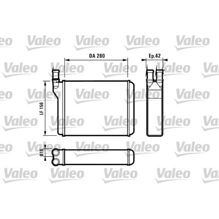 Valeo Wärmetauscher 812027 Valeo Wärmetauscher 812027