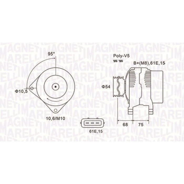 Magneti Marelli Lichtmaschine 063731584010