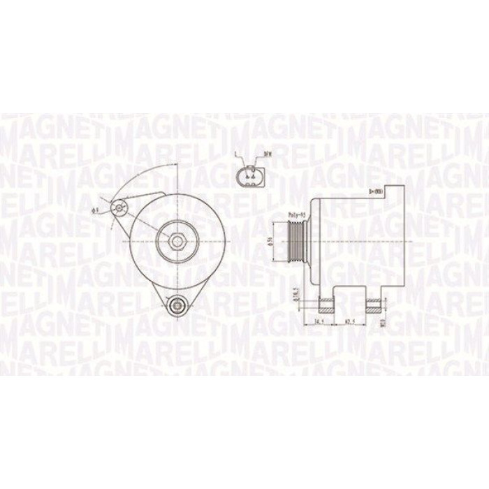 Magneti Marelli Lichtmaschine 063731546010 Magneti Marelli Lichtmaschine 063731546010