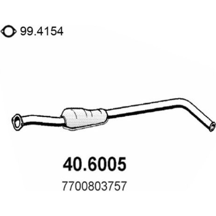 ASSO Mittelschalldämpfer 40.6005 ASSO Mittelschalldämpfer 40.6005