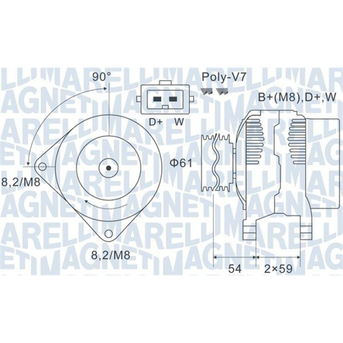 Magneti Marelli Lichtmaschine 063731143010