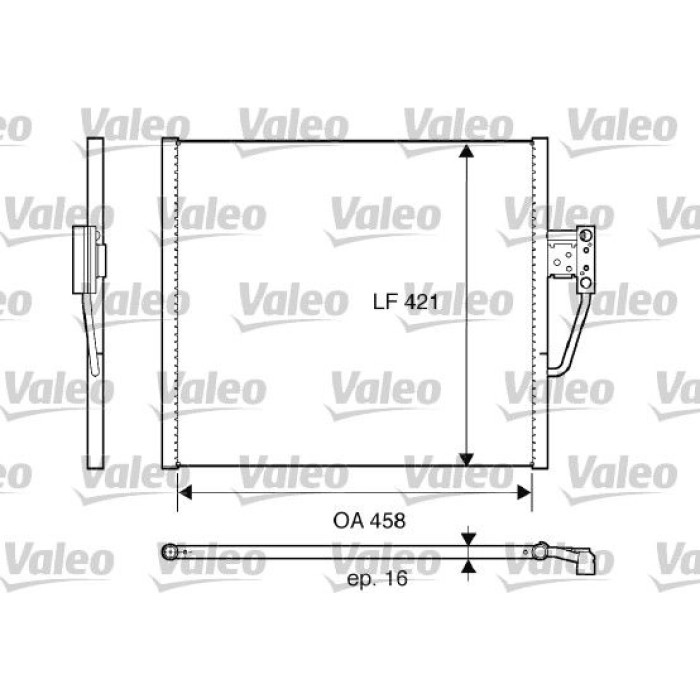 Valeo Klimakondensator 817607 Valeo Klimakondensator 817607