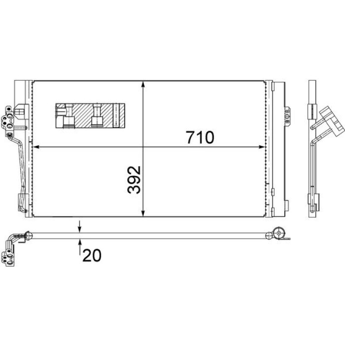 Kondensator, Klimaanlage AC 762 000S Kondensator, Klimaanlage AC 762 000S