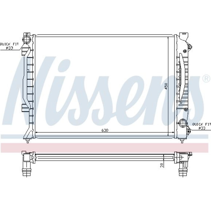 Nissens Wasserkühler PKW 60422A Nissens Wasserkühler PKW 60422A