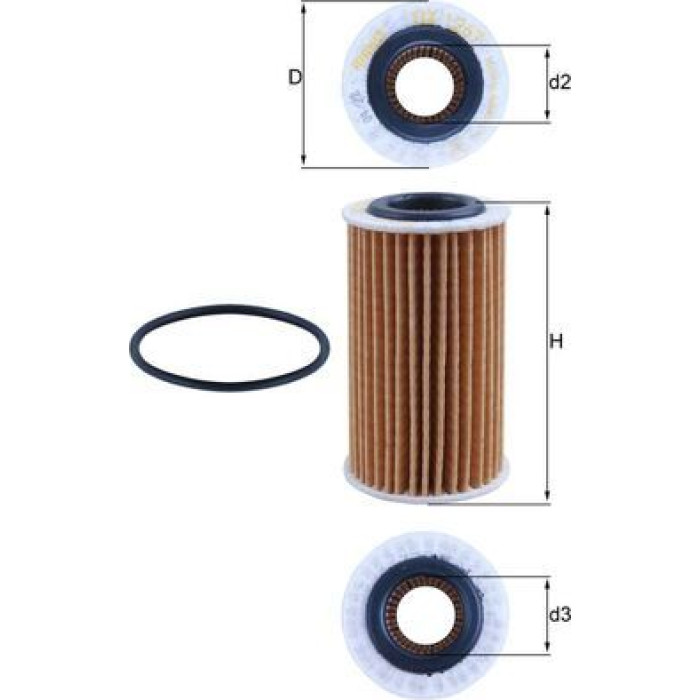 Mahle Original Ölfilter OX 1267D Mahle Original Ölfilter OX 1267D