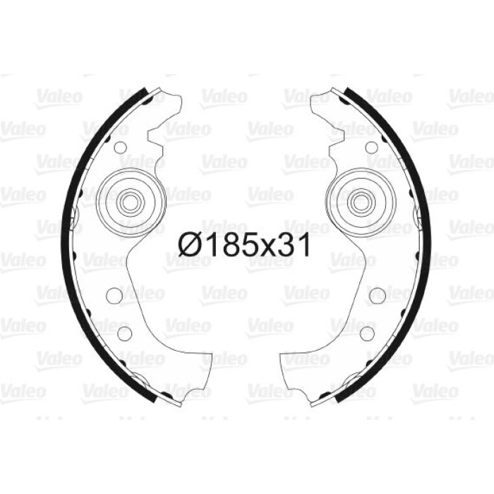 Valeo Bremsbacken 562761 Valeo Bremsbacken 562761
