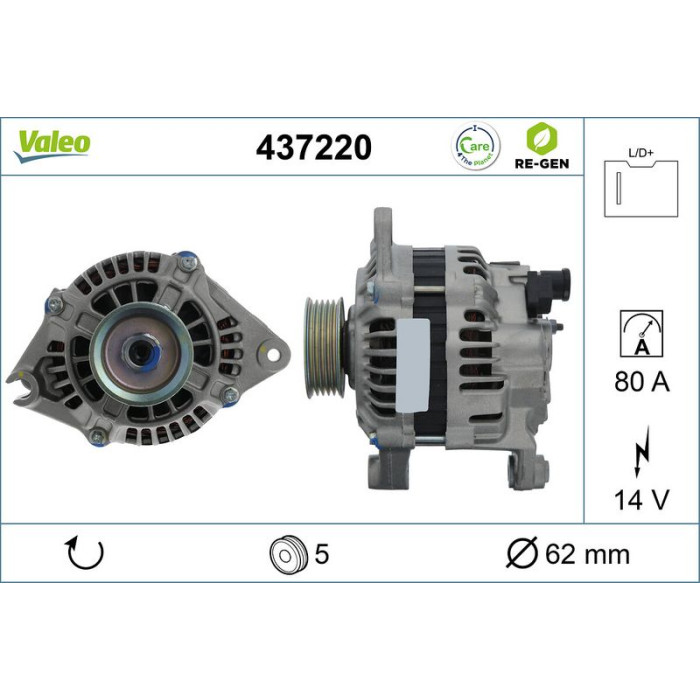 Valeo Lichtmaschine 437220 Valeo Lichtmaschine 437220