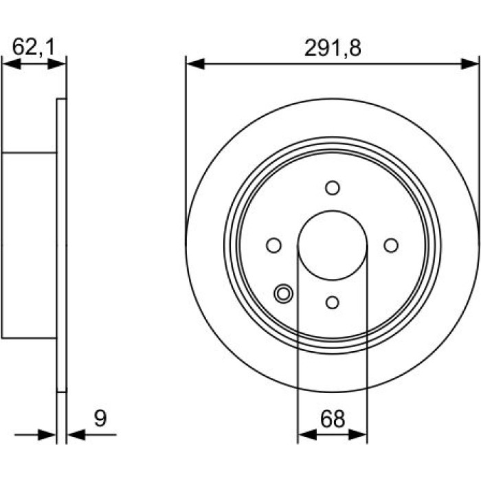 Bosch Bremsscheibe 0 986 479 D18