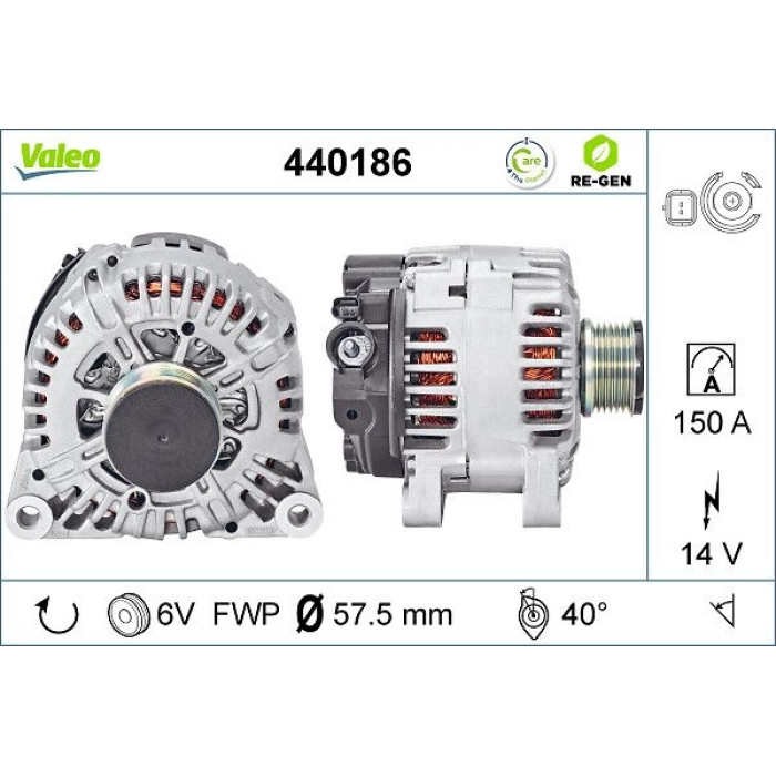 Valeo Lichtmaschine 440186 Valeo Lichtmaschine 440186