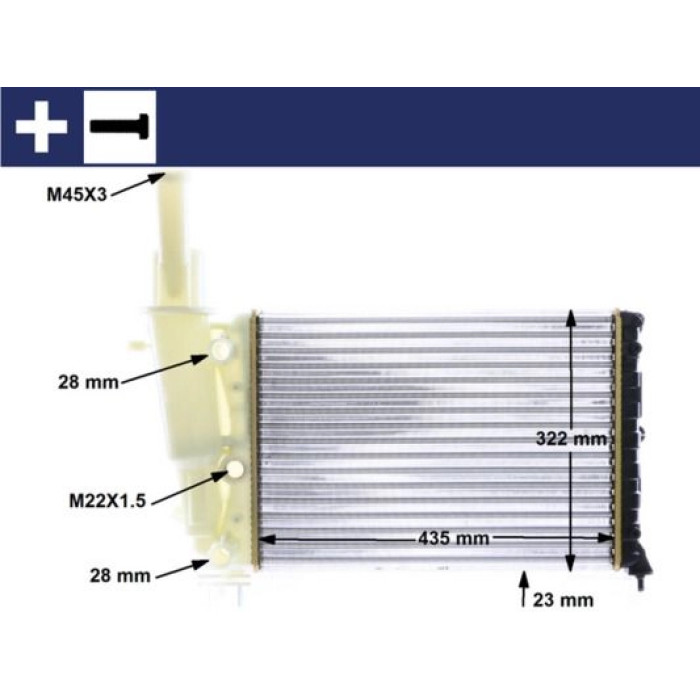 MAHLE Kühler, Motorkühlung CR 351 000S MAHLE Kühler, Motorkühlung CR 351 000S