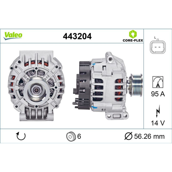 Valeo Lichtmaschine 443204 Valeo Lichtmaschine 443204