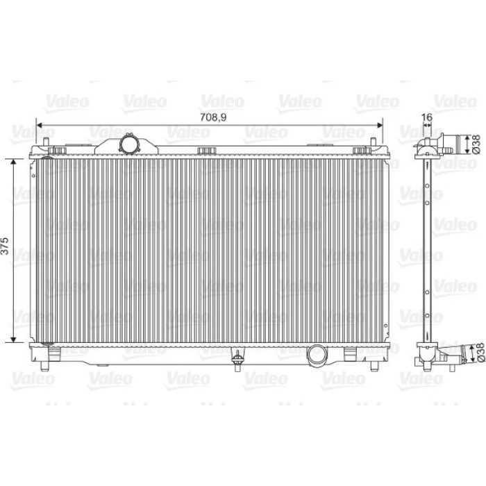 Valeo Motorkühler 701572 Valeo Motorkühler 701572