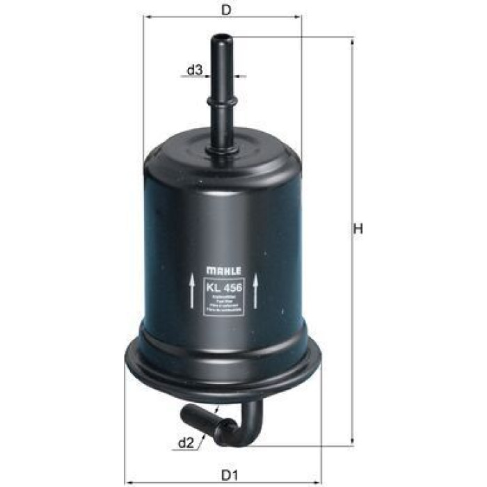MAHLE Kraftstofffilter KL 456 MAHLE Kraftstofffilter KL 456