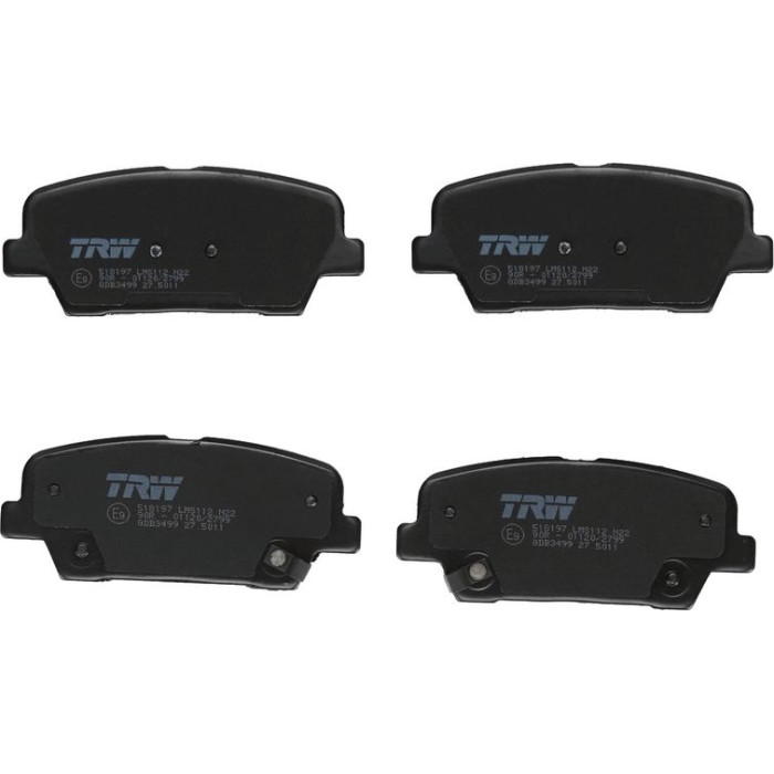 TRW Bremsbeläge Hinterachse GDB3499 TRW Bremsbeläge Hinterachse GDB3499