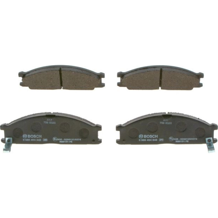 Bosch Bremsbelagsatz 0 986 494 848 Bosch Bremsbelagsatz 0 986 494 848