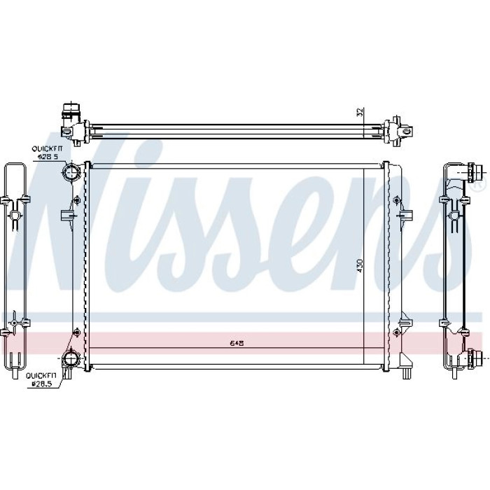 Nissens Wasserkühler PKW 65307 Nissens Wasserkühler PKW 65307