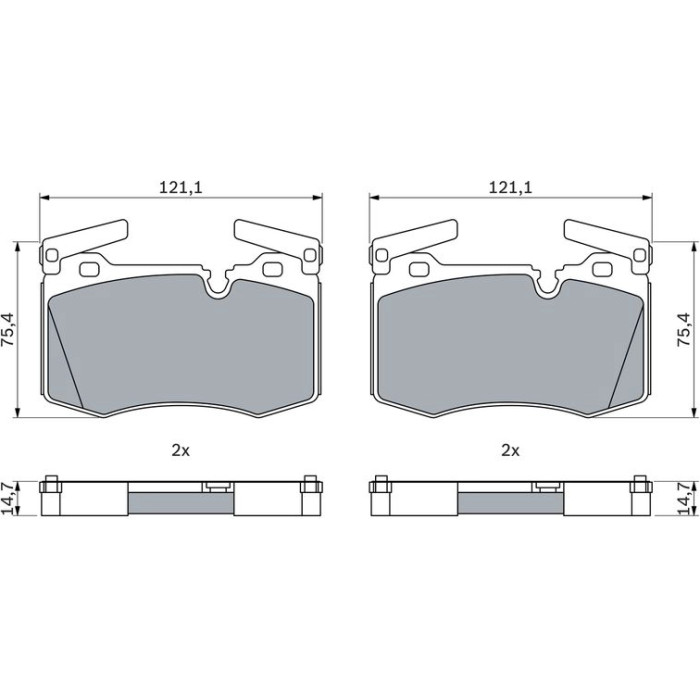 Bosch Bremsbelagsatz 0 986 424 918 Bosch Bremsbelagsatz 0 986 424 918