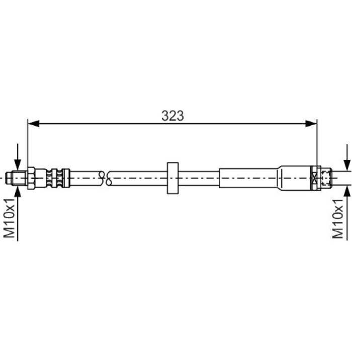 Bosch Bremsschlauch 1987476293 Bosch Bremsschlauch 1987476293