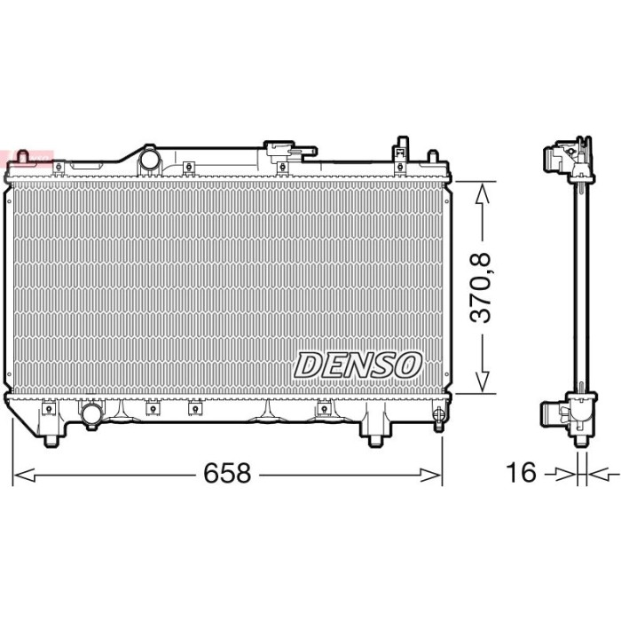 Denso Motorkühler DRM50117 Denso Motorkühler DRM50117