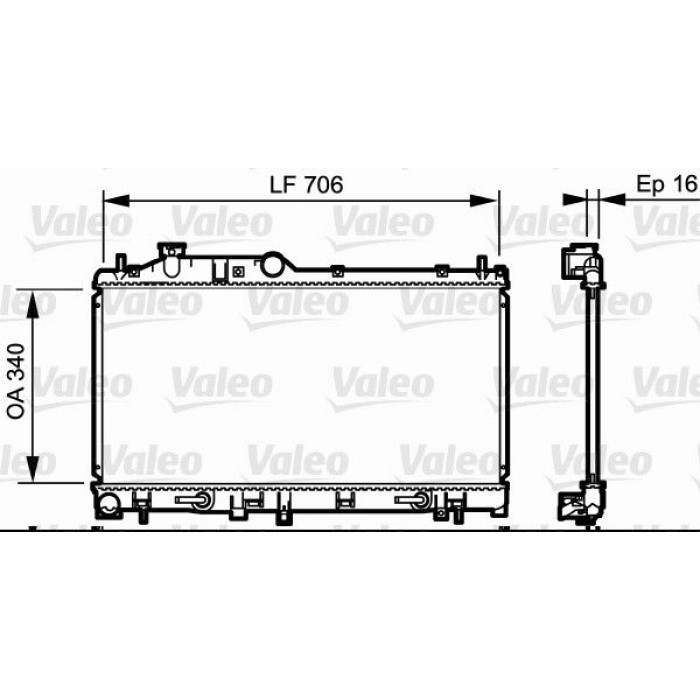 Valeo Motorkühler 735212 Valeo Motorkühler 735212