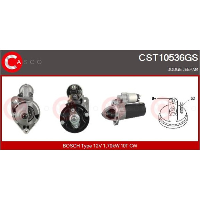 CASCO Anlasser CST10536GS CASCO Anlasser CST10536GS