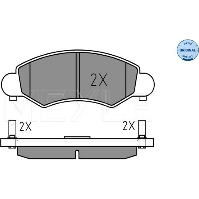 MEYLE Bremsbelagsatz Opel Agila 00- Mit Sensor 025 232 5316/W MEYLE Bremsbelagsatz Opel Agila 00- Mit Sensor 025 232 5316/W