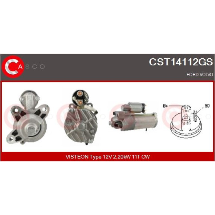 CASCO Anlasser CST14112GS CASCO Anlasser CST14112GS