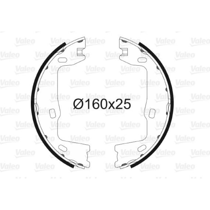 Valeo Bremsbacken 562572 Valeo Bremsbacken 562572