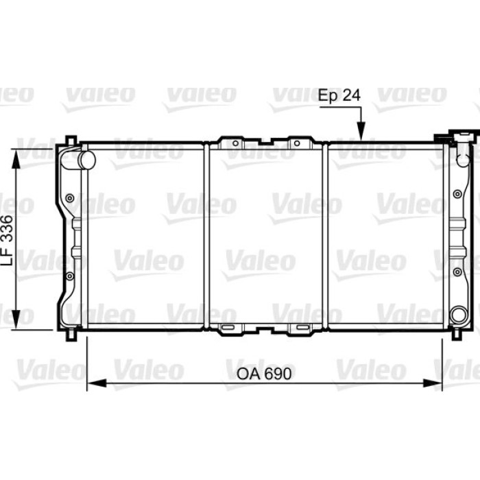 Valeo Motorkühler 731073 Valeo Motorkühler 731073