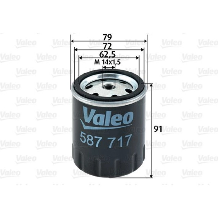 587717 Valeo Kraftstofffilter 587717 587717 Valeo Kraftstofffilter 587717