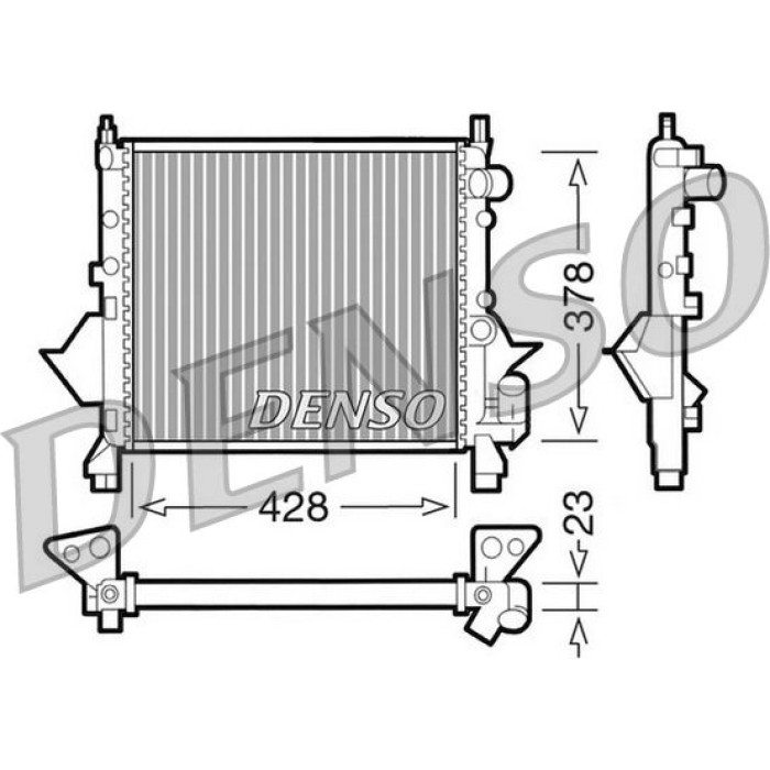 Denso Motorkühler DRM23080 Denso Motorkühler DRM23080